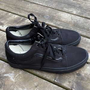 Vans Black Canvas Men's Shoes size 12
